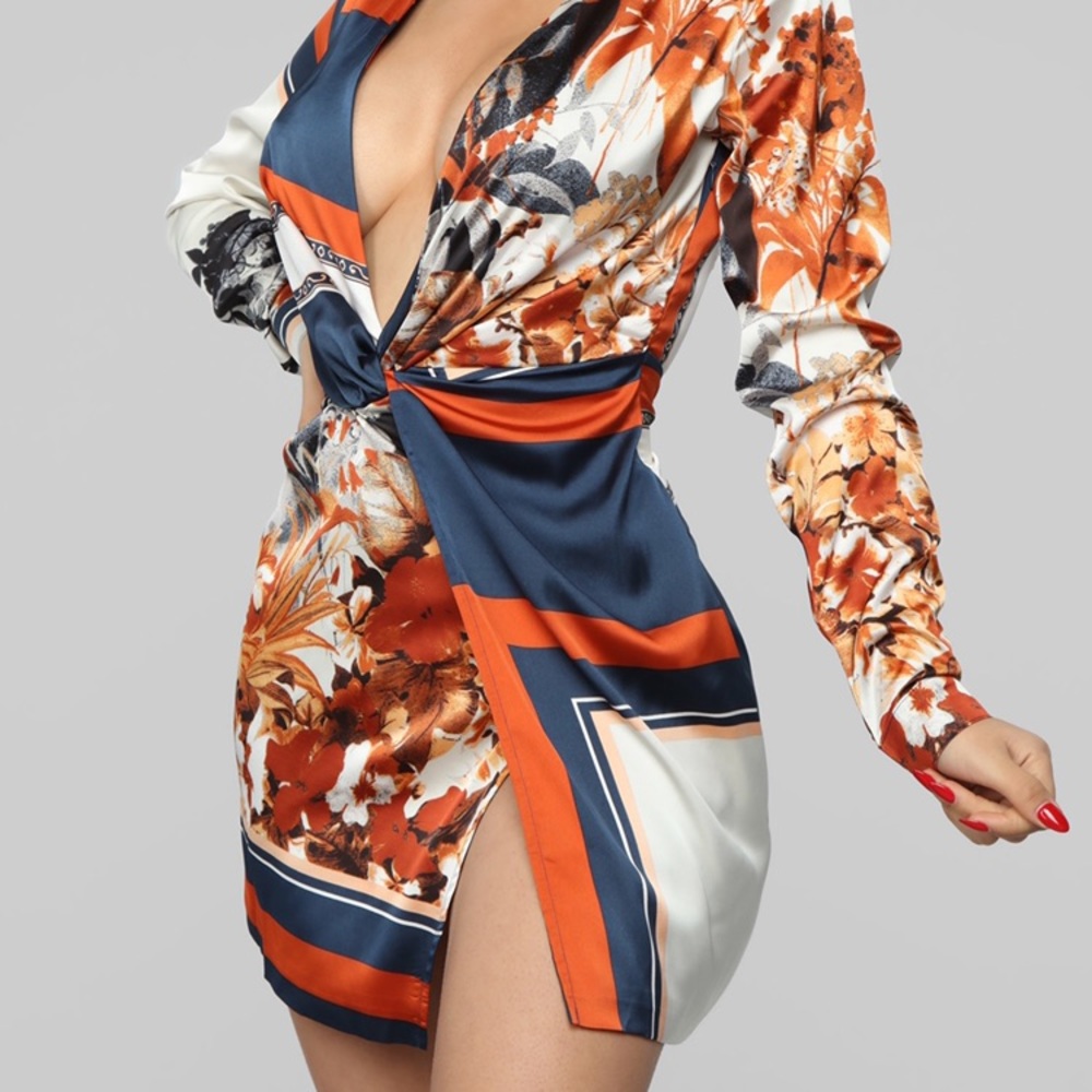 Whole lotta class satin mini dress